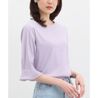 ハニーズ(HONEYS)の新品　パール付きフレア袖カットソー(カットソー(半袖/袖なし))