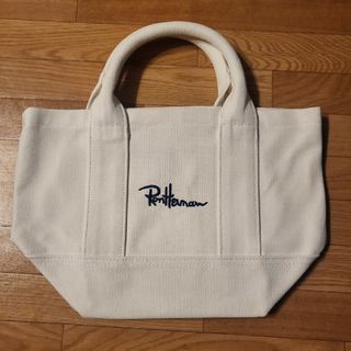 Ron Herman - ロンハーマントートバッグ　ロゴ刺繍ホワイト