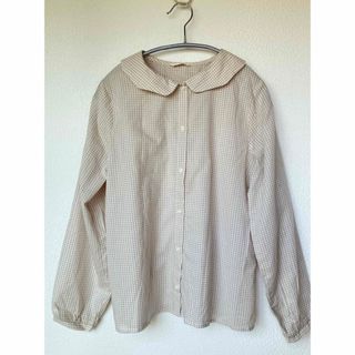 エヘカソポ(ehka sopo)のエヘカソポ チェック柄ブラウス 美品(シャツ/ブラウス(長袖/七分))