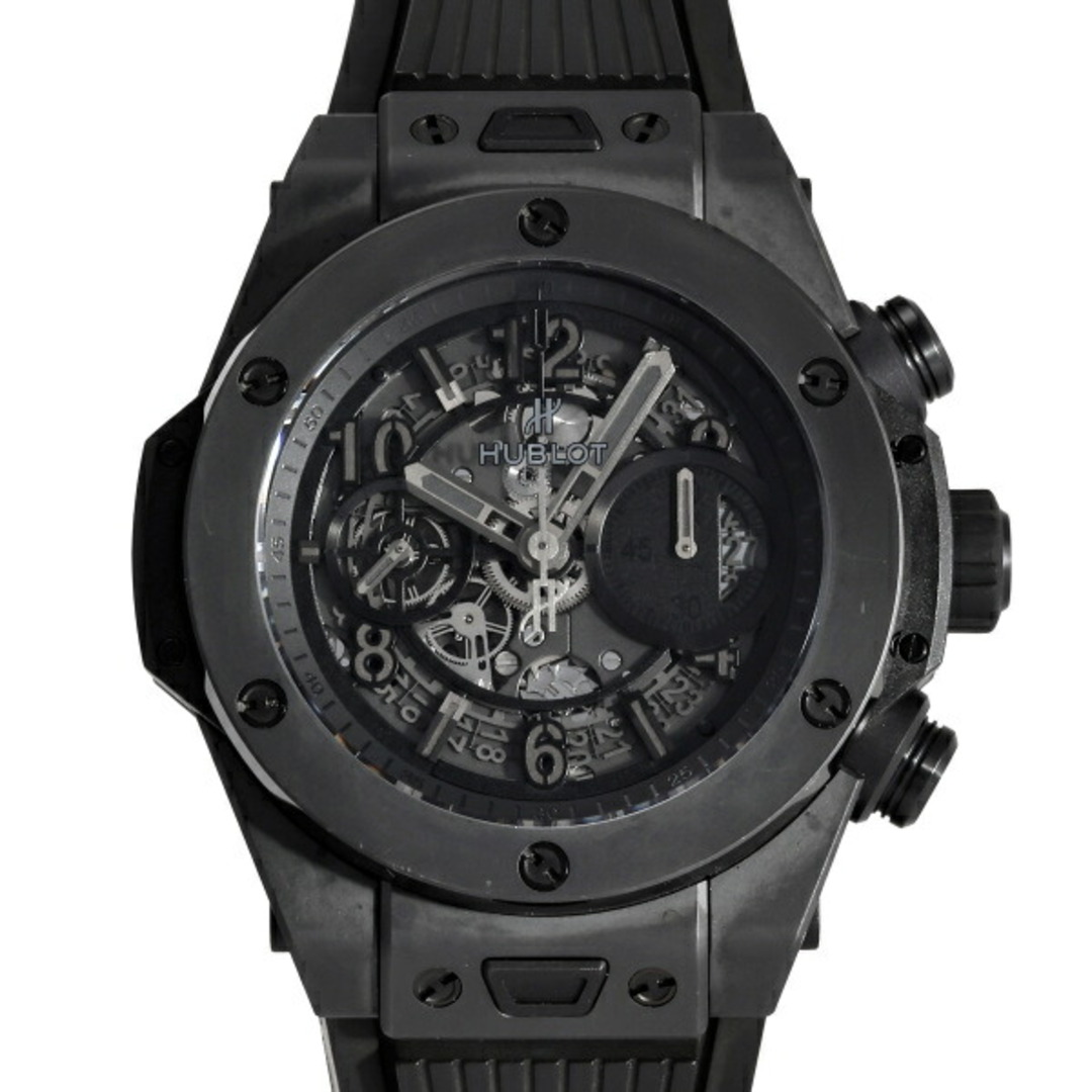 HUBLOT(ウブロ)のウブロ HUBLOT ビッグバン ウニコ オールブラック 世界限定1,000本 411.CI.1110.RX ブラック文字盤 中古 腕時計 メンズ メンズの時計(腕時計(アナログ))の商品写真