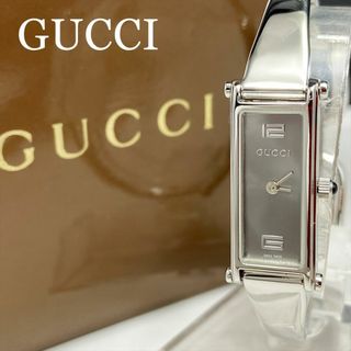 グッチ(Gucci)の新品仕上 新品電池 グッチ GUCCI 1500L 腕時計 バングル グレー(腕時計)