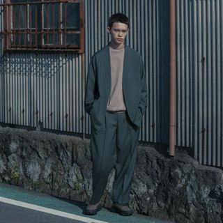 マーカ(marka)のmarka  MOHAIR TROPICAL LAPELLESS JACKET(その他)