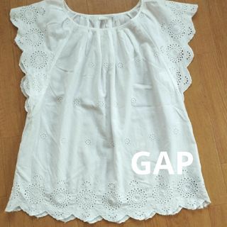 ギャップ(GAP)のGAP　コットンレース　ブラウス　シャツ(シャツ/ブラウス(半袖/袖なし))