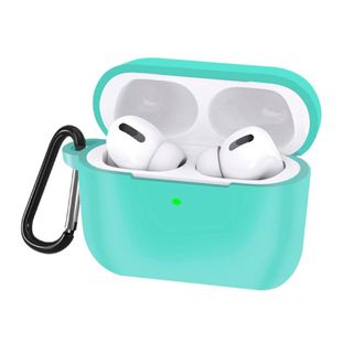 AirPods Pro 第2世代 シリコンケース ライトグリーン(ストラップ/イヤホンジャック)