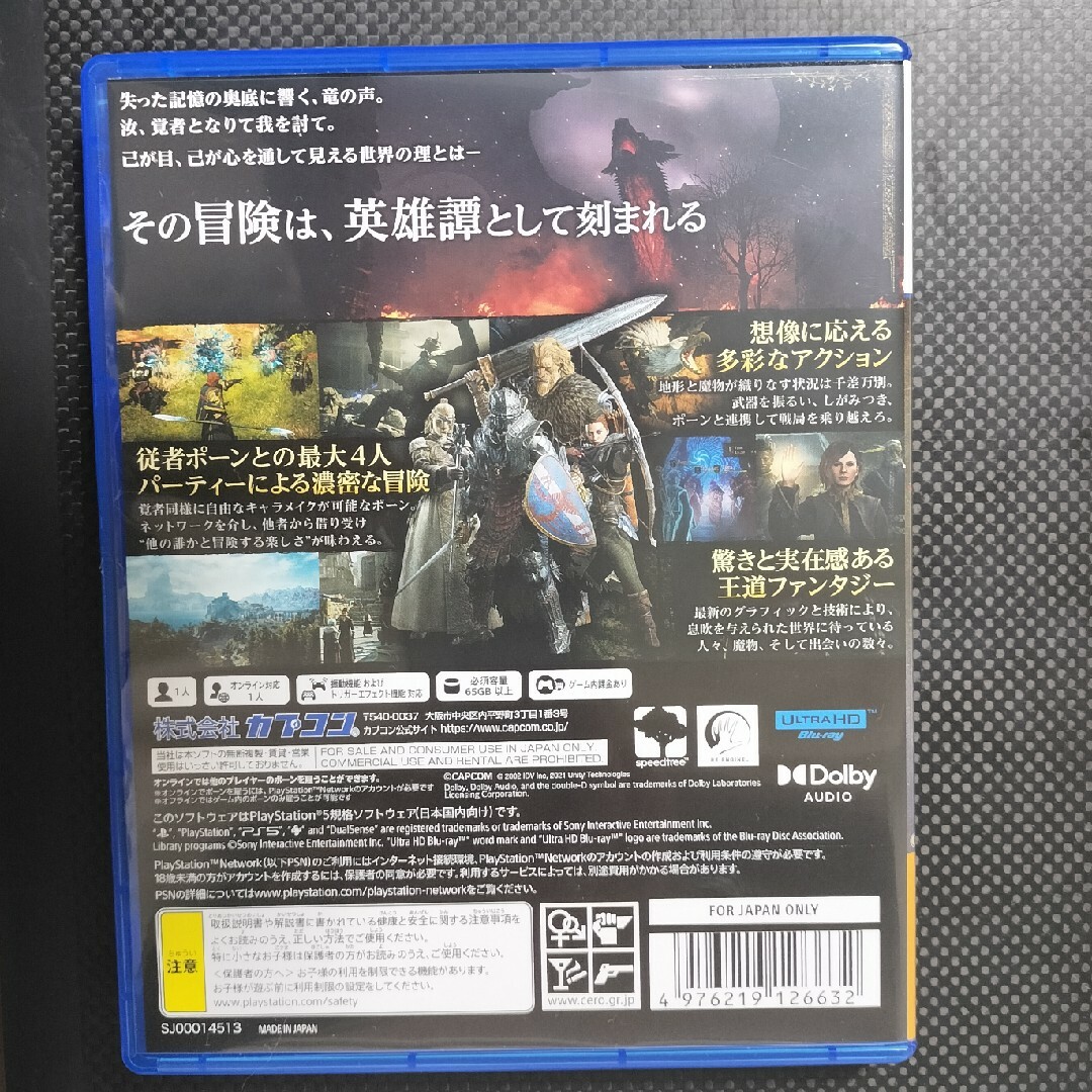【PS5】ドラゴンズドグマ 2 エンタメ/ホビーのゲームソフト/ゲーム機本体(家庭用ゲームソフト)の商品写真