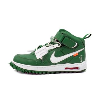 ナイキ(NIKE)のナイキ NIKE × オフホワイト OFF WHITE ■ 【 AIR FORCE 1 MID SP LTHR Pine Green DR0500 300 】 エア フォース 1 ミッド グリーン スニーカー　h0727(スニーカー)