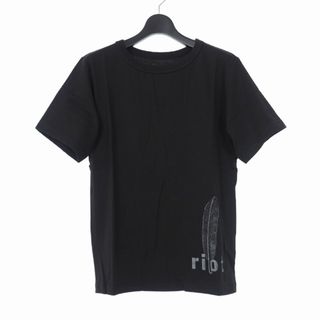 ファセッタズム(FACETASM)のファセッタズム  RIOT 20AW プリントTシャツ 半袖 カットソー M 黒(Tシャツ/カットソー(半袖/袖なし))