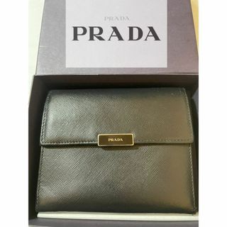 プラダ(PRADA)のPRADA プラダ 　財布　サフィアーノレザー　ブラック　NERO(財布)