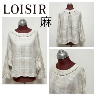 良品■LOISIR BIGI■麻 リネン ドルマン オーバーシルエット ブラウス(シャツ/ブラウス(長袖/七分))