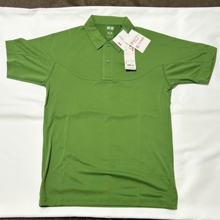 ユニクロ(UNIQLO)のユニクロ　ドライEXポロシャツ　半袖　グリーン　緑　Sサイズ(ポロシャツ)