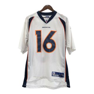リーボック(Reebok)のReebok リーボック NFL デンバー・ブロンコス ゲームシャツ ユニフォーム プロチーム ホワイト (メンズ L) Q5610(その他)