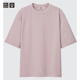UNIQLO - UNIQLO U エアリズムコットンオーバーサイズTシャツ（5分袖）