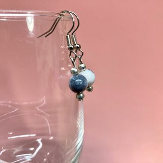 キャンディジェイド 一粒フックピアス イヤリング 8mm　S　#3 (ピアス)