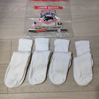 THE RAIL ROAD SOCKレイルロードソック4足セット白×4足(ソックス)