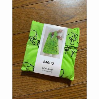 BAGGU STANDARD エコバック　DOG アニマル　ライム　グリーン　緑(エコバッグ)