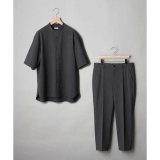 BEAUTY&YOUTH UNITED ARROWS - BEAUTY&YOUTH バンドカラーシャツ＆テーパードパンツ セットアップ