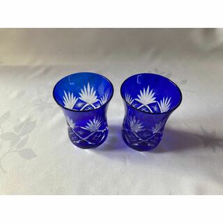 江戸切子　グラス　2個(グラス/カップ)
