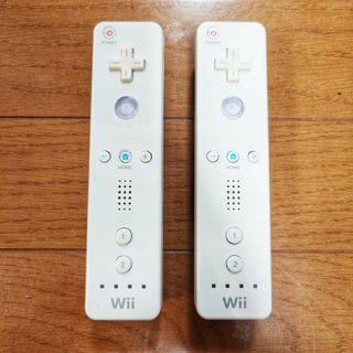 wiiリモコン　２本セット　ホワイト(その他)