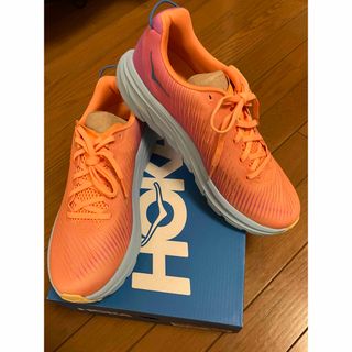 ホカオネオネ(HOKA ONE ONE)の新品　HOKA  ランニングシューズ リンコン 3 オレンジ　25cm(シューズ)