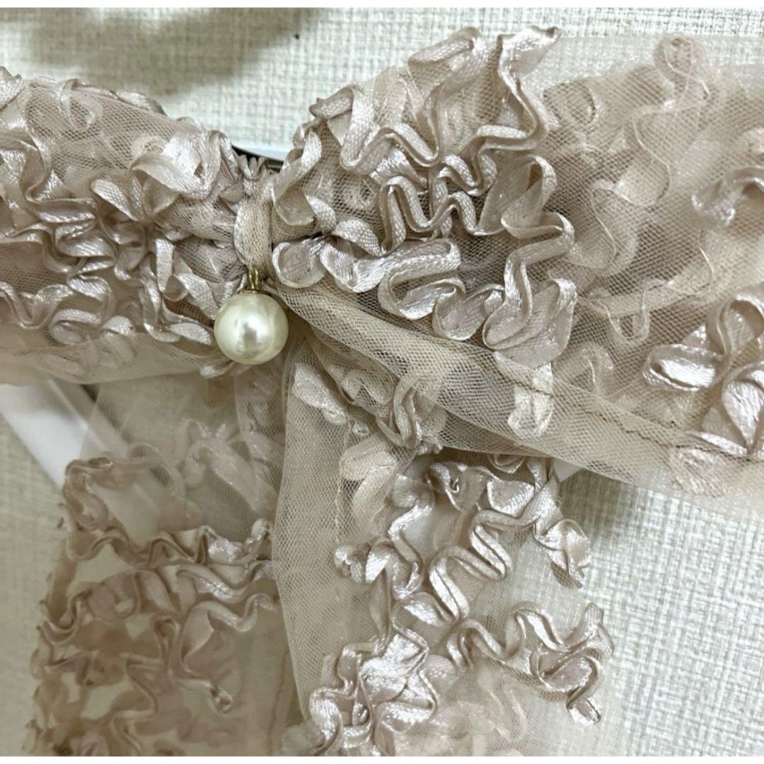 絶対可愛い♥︎♥︎フラワーレース♥︎チュールリボンバレッタ♥︎ピンク 青木美沙子 レディースのヘアアクセサリー(バレッタ/ヘアクリップ)の商品写真