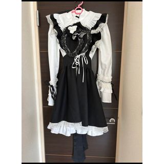 ゴスロリ メイド服 コスプレ衣装(衣装一式)