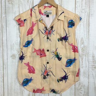 パタゴニア(patagonia)のWOMENs 4 パタゴニア ライトウェイト パタロハ シャツ Lightweight Pataloha Shirt アロハシャツ PATAGONIA 52592 SHVP オレンジ系(その他)