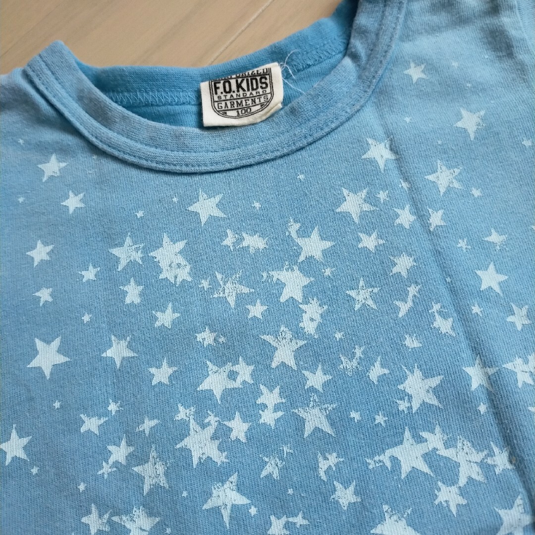 F.O.KIDS(エフオーキッズ)の４着セット　100cm　半袖Tシャツ　夏物　幼稚園服　保育園服 キッズ/ベビー/マタニティのキッズ服男の子用(90cm~)(Tシャツ/カットソー)の商品写真