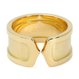 カルティエ(Cartier)のカルティエ C ドゥ ラージ K18YG イエローゴールド リング 中古(リング(指輪))