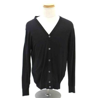 <br>JOHN SMEDLEY/コットンカーディガン/ブラック/サイズL/メンズインナー/ABランク/88【中古】(カーディガン)