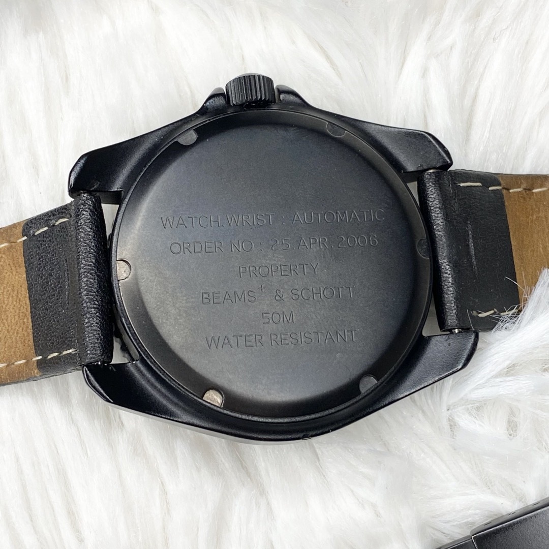 BEAMS PLUS(ビームスプラス)の【美品】 BEAMS PLUS × SCHOTT 腕時計 メンズの時計(腕時計(アナログ))の商品写真