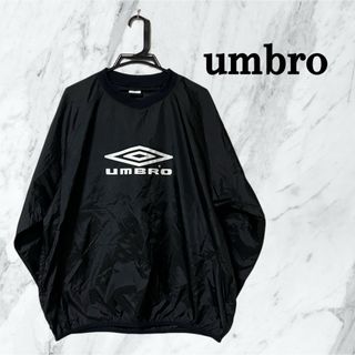 アンブロ(UMBRO)の【美品】00s アンブロ プルオーバーナイロンジャケット ビックロゴプリント(ジャージ)