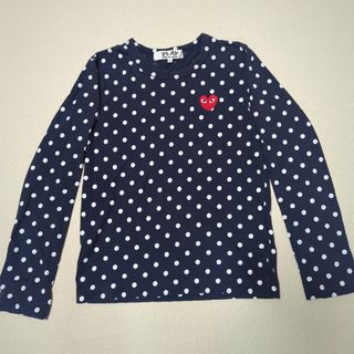 COMME des GARCONS - コムデギャルソン　ドット柄ワンポイント刺繍ロンＴ