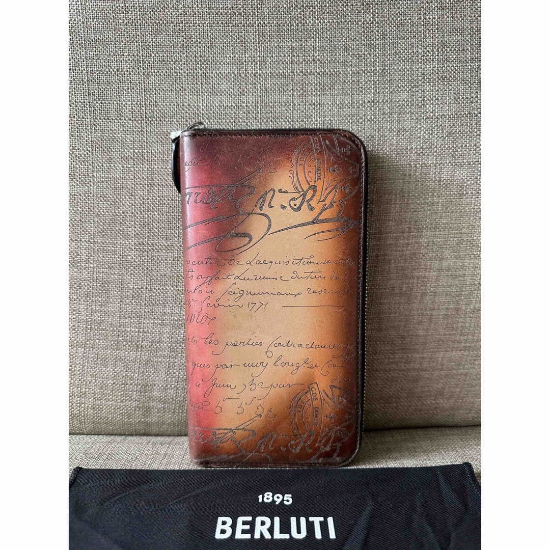 BERLUTI - 定価20,3万 ベルルッティ イタウバ 長財布 レッドサン BERLUTI - 定価20,3万 ベルルッティ イタウバ 長財布 レッドサン