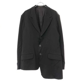 ヨウジヤマモトプールオム(Yohji Yamamoto POUR HOMME)のYohji Yamamoto POUR HOMME ヨウジヤマモト プールオム UNBALANCED JACKET アシンメトリーテーラードジャケット HJ-J74-152 ブラック 3(テーラードジャケット)