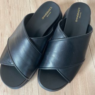 コールハーン(Cole Haan)のコールハーン   ゼログランド クリス クロス  サンダル   黒　2⒉5㎝(サンダル)