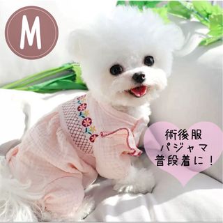 犬服 ペット服 術後服 保護服 エリザベスウェア ロンパース ドッグウェア M(犬)