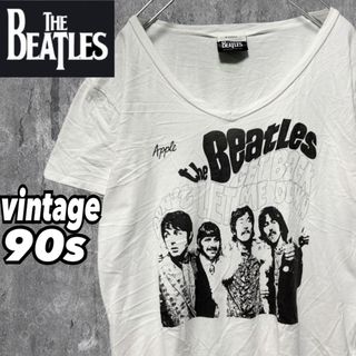 ビートルズ(THE BEATLES)のTHE BEATLES ビートルズ Appleロゴ バンドTシャツ ヴィンテージ(Tシャツ/カットソー(半袖/袖なし))