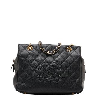 CHANEL - シャネル マトラッセ ココマーク チェーン トートバッグ キャビアスキン レディース CHANEL 【1-0147369】