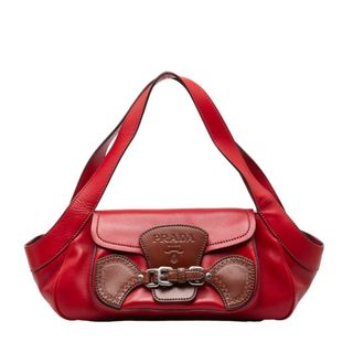 プラダ(PRADA)のプラダ ロゴ ワンショルダーバッグ ハンドバッグ BR3021 レザー レディース PRADA 【1-0149018】(ハンドバッグ)