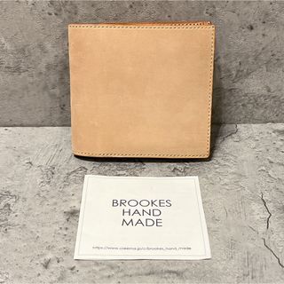 美品 BROOKES HAND MADE BHM 二つ折り財布 ハーフウォレット(折り財布)