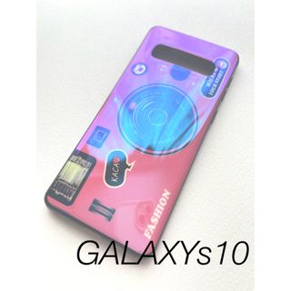 GALAXYs10ピンクカメラ柄ギャラクシーケース新品送料込み(Androidケース)