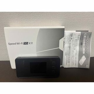 WIMAX Speed Wi-Fi 5G X11 NAR01SHU チタニウムグ(その他)