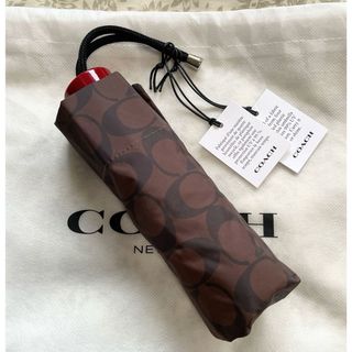 コーチ(COACH)の【COACH】新品未使用 折りたたみ傘（晴雨兼用） (傘)