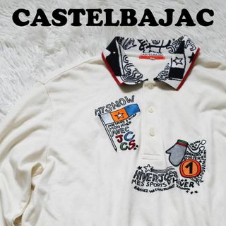 カステルバジャック(CASTELBAJAC)のCASTELBAJAC SPORT ゴルフウェア ポロシャツ 長袖 刺繍(ウエア)