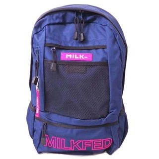 ミルクフェド(MILKFED.)の<br>MILKFED ミルクフェド/リュック ネイビー/SAランク/76【中古】(リュック/バックパック)