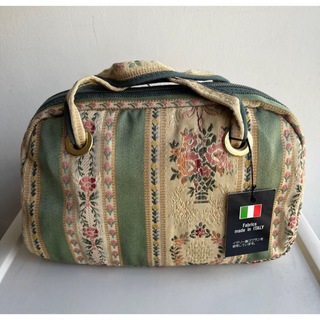 イタリア製　コブラン　布バック　ミニハンドバッグ　フランス　花柄　未使用