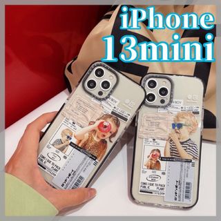 iPhoneケース iPhone13mini クリアケース 韓国 ギフト 透明(iPhoneケース)