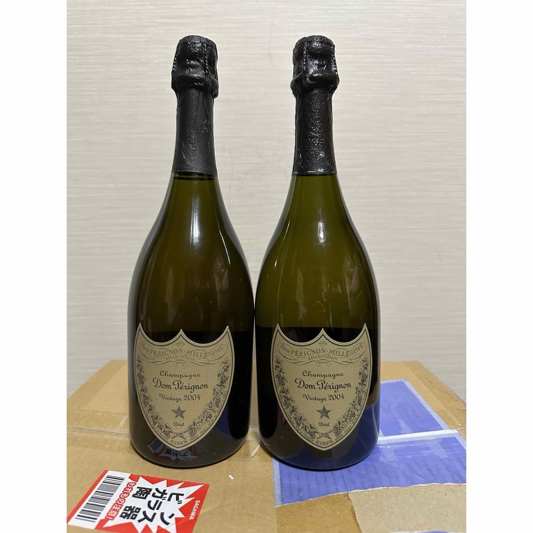 Dom Pérignon(ドンペリニヨン)のドンペリ2004年2本 食品/飲料/酒の酒(シャンパン/スパークリングワイン)の商品写真