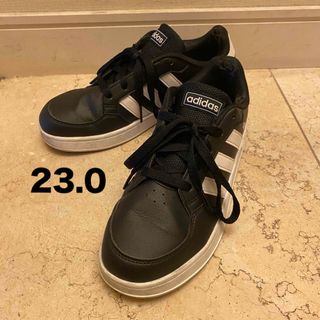 アディダス(adidas)のadidas アディダス　スニーカー　レディース　黒　23.0(スニーカー)