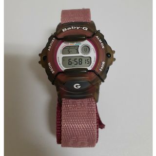 CASIO　Baby-G　bg-340紫　ジャンク品　※バンドに難アリ